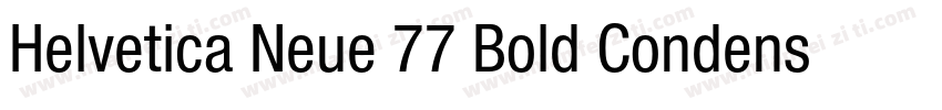 Helvetica Neue 77 Bold Condensed字体转换